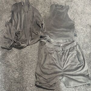 Skims Velour Tracksuit Set